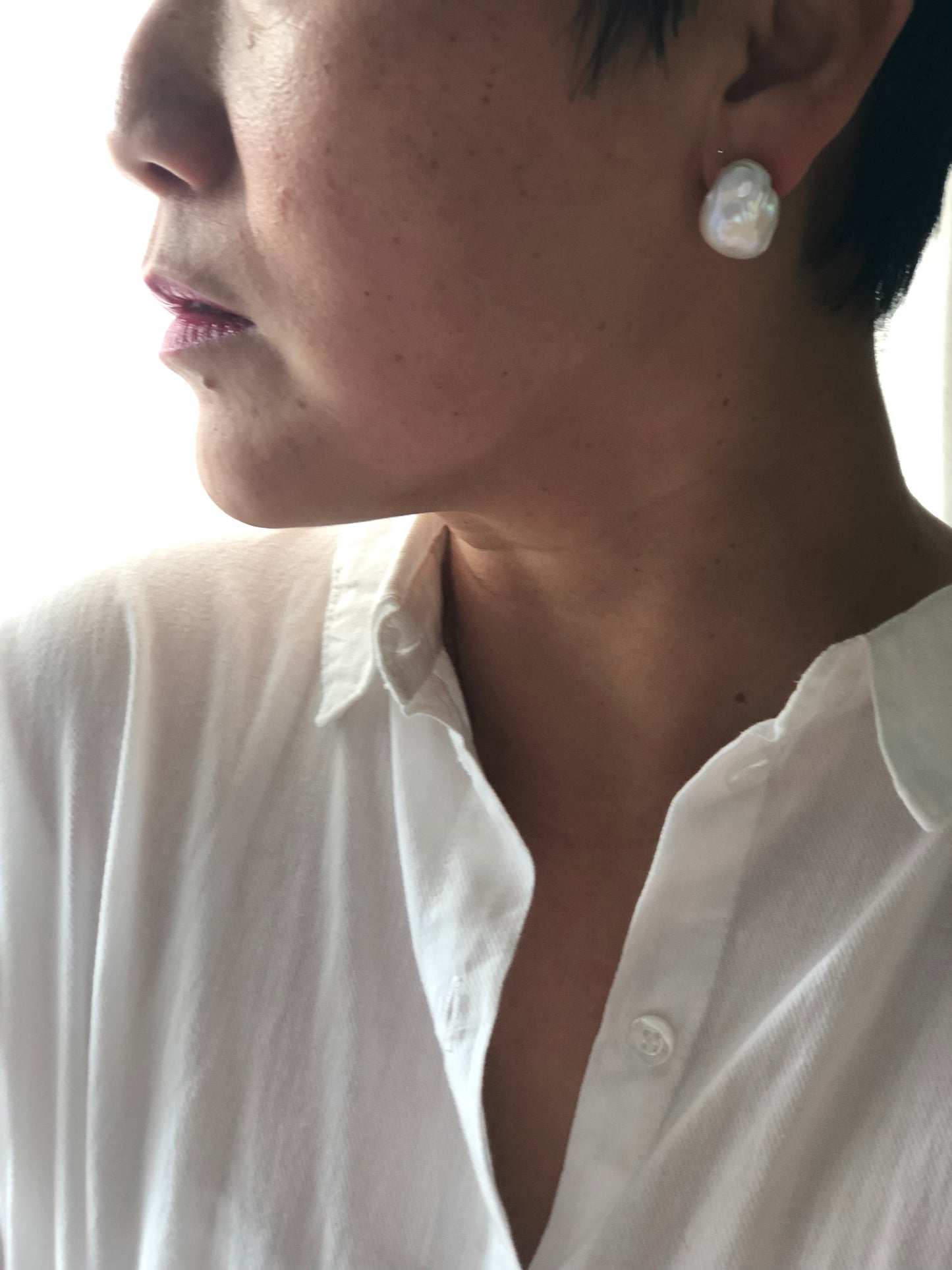 Baroque Pearl Studs